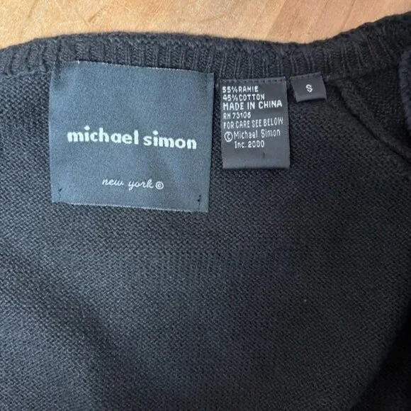 Michael Simon Women Bird Embroidered Beaded Cardigan Size S Colorful Art to Wear - Picture 8 of 13